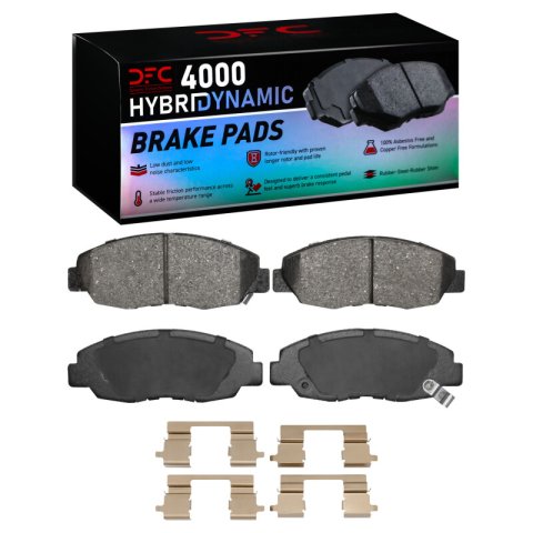 DFC 98-02 Honda Accord Coupe Front 4000 HybriDynamic Brake Pads and Hardware Kit