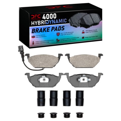 DFC 99-10 Volkswagen Golf Front 4000 HybriDynamic Brake Pads and Hardware Kit