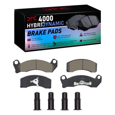 DFC 81-94 Ford Crown Victoria Front 4000 HybriDynamic Brake Pads and Hardware Kit