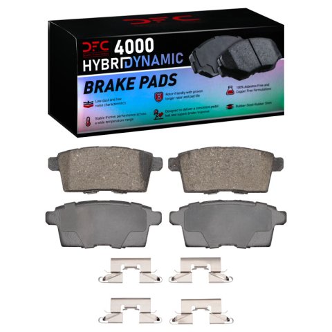 DFC 07-15 Ford Edge Rear 4000 HybriDynamic Brake Pads and Hardware Kit