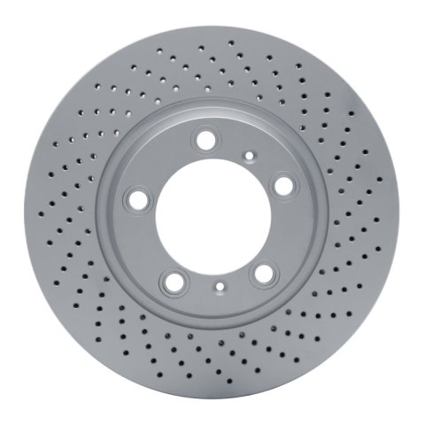 DFC 99-23 Porsche 911 Right Front Drilled Hi-Carbon Alloy Geomet Coated Rotor