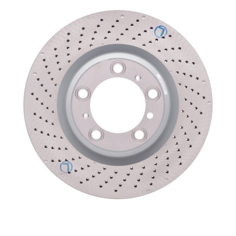 DFC 10-23 Porsche 911 Left Rear Drilled Hi-Carbon Alloy Geomet Coated Rotor