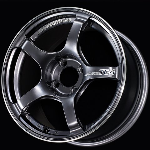 Advan TC4 16x7.5 / +35 Offset / 4x100 / 63mm Bore / Racing Gunmetallic and Ring