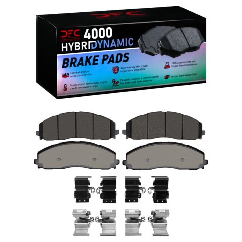 DFC 11-25 Ford F-250 2WD (Super Duty) Front 4000 HybriDynamic Brake Pads and Hardware Kit