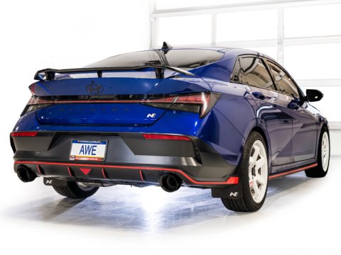 AWE Tuning 22-26 Hyundai Elantra N Track Edition Cat-Back Exhaust - Diamond Black Tips