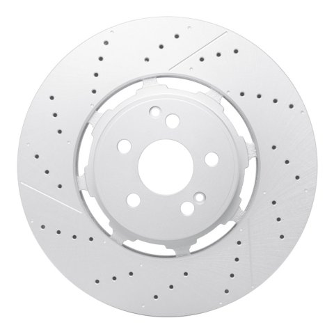 DFC 21-25 Mercedes-Benz Gle63 AMG S SUV Rear Drilled & Slotted Hi-Carbon Alloy GEOMET Coated Rotor