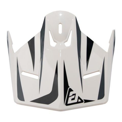 Answer 26 AR1 Mototown Glossy Visor Youth - White/Grey/Black