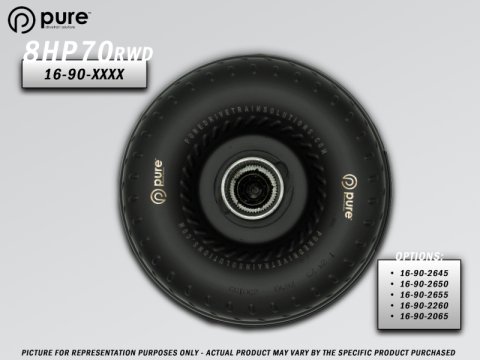 PDS 8HP70 High Performance Billet Race Torque Converter - 26/55 Stator - RWD