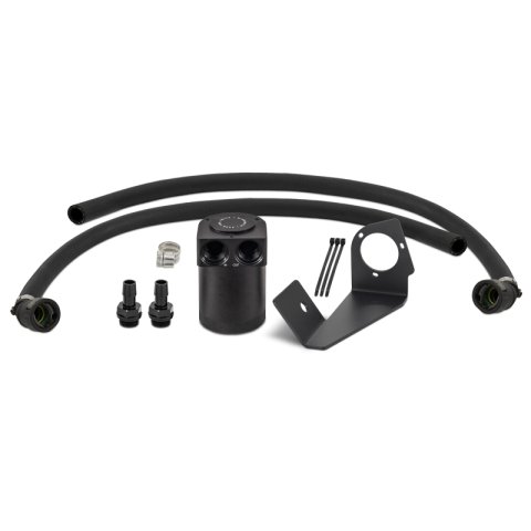 Mishimoto 2025+ RAM 1500 3.0L Hurricane Baffled Oil Catch Can Kit - Black