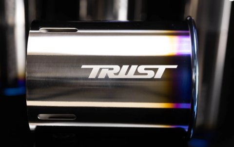 GReddy PE-TR Rolled Tip-Burnt-Ti L 160mm x 115mm