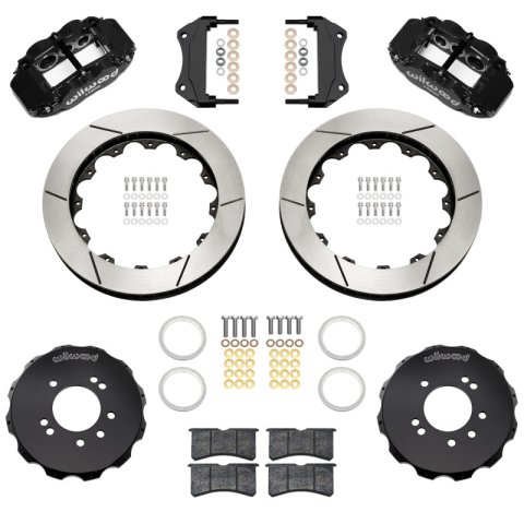 Wilwood 89-98 Nissan 240SX/89-94 Skyline/90-96 300ZX Superlite 6R Fr BBK w/ 12.88in SLT Rotors - Blk