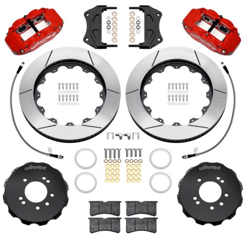 Wilwood 89-98 Nissan 240SX/89-94 Skyline/90-96 300ZX Superlite 6R Front BBK w/ 14in SLT Rotors - Red