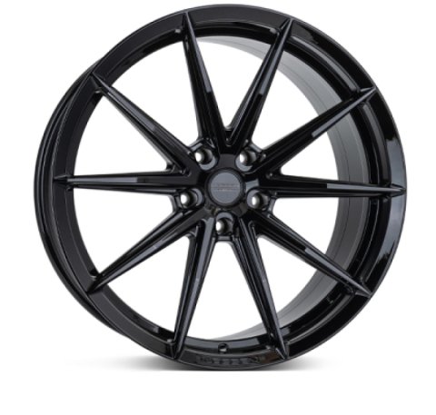Vossen HFX-2 18x9 - 6x135 - ET0 - Super Deep Face - 87.1 - Gloss Black Wheel