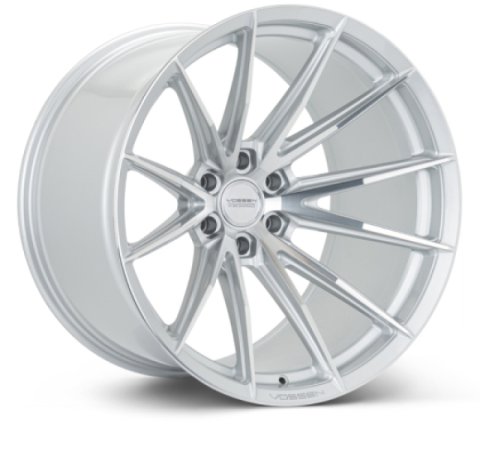 Vossen HFX-2 19x9.5 - 5x114.3 - ET38 - Deep Face - 73.1 - Silver Polished Wheel
