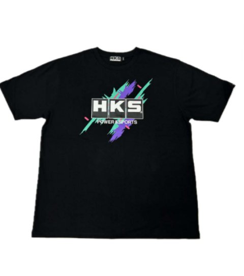HKS T-SHIRT SUPER RACING v2 BLACK L