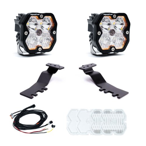 Baja Designs 2024+ Toyota Tacoma Squadron Sport 2.0 A-Pillar Kit (Driving/Combo) - Clear