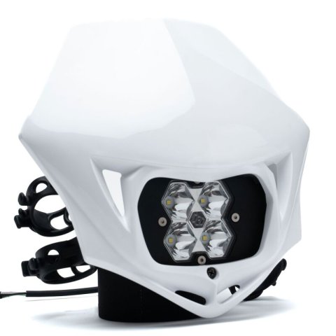 Baja Designs Squadron 2.0 Sport (Spot) - Clear A/C w/MC Race LED Light - White