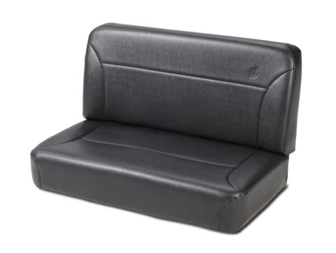 Bestop Back Seat - 55-83 Jeep Cj5 Rear Trailmax II Fixed (All Vinyl Black Crush)