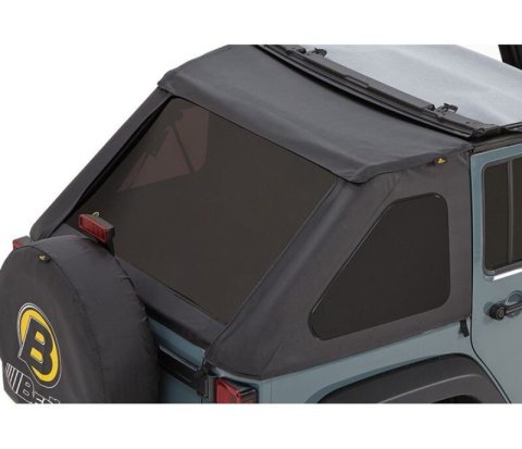 Bestop 07-18 Jeep Wrangler JK 4-Door Window Set (Black Diamond)