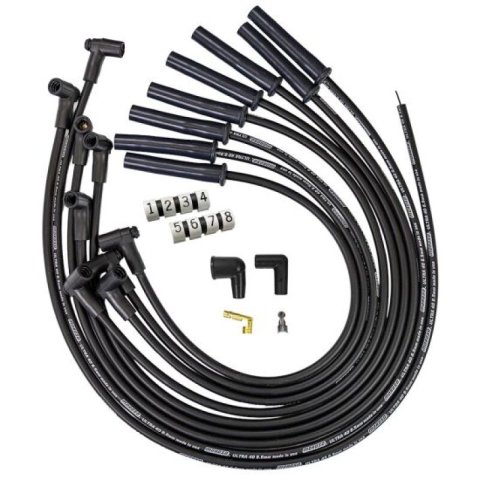 Moroso GM BBC 366-454 HEI-Style w/o Coil In Cap Ultra 40 8.5mm Multi-Angle Spark Plug Wire Set - Blk