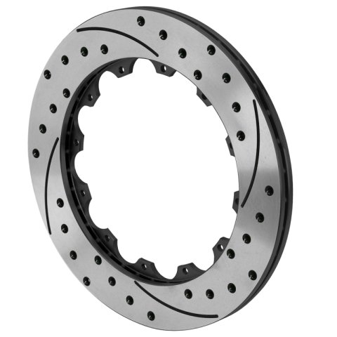 Wilwood 12x8.75 Black Left Side SRP Drilled & Slotted Rotor Ring