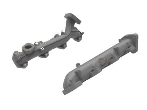 aFe BladeRunner Ported Ductile Iron Exhaust Manifold Ford Diesel Trucks 15-19 V8-6.7L (td)