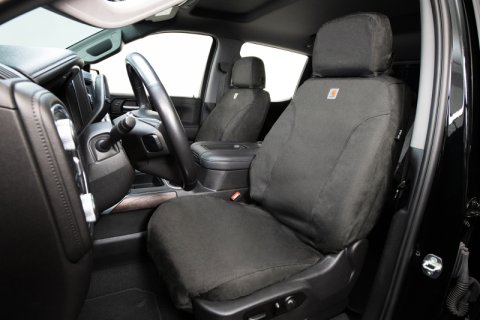 Covercraft 22-24 Dodge RAM 2500-3500 Carhartt Super Dux SeatSaver Frt Row Custom Seat Cover -Gravel