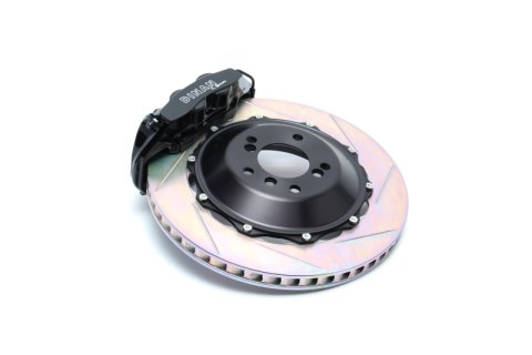 Dinan 10-19 BMW 5/6-Series (F06/F07/F10/F12/F13) Black Caliper/Slotted Brake Set - Front