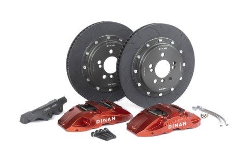 Dinan 15-18 BMW M3 Front Big Brake Kit - 370x32mm 4 Piston - Red