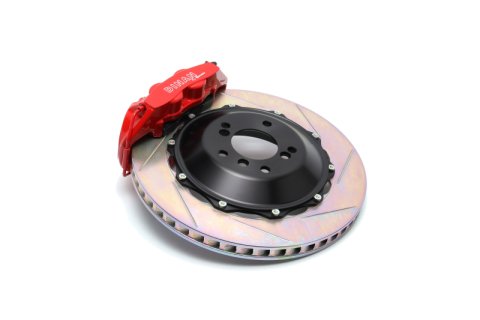 Dinan 08-15 BMW 5-Series GT/7-Series (F01/F02/F07/Alpina B7) Red Caliper/Slotted Brake Set - Front