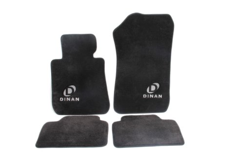 Dinan 13-19 BMW 640i Gran Coupe F06 Signature Floor Mats Black w/ Silver Logo - Set of 4