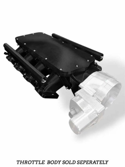 Granatelli LS 105mm Opening Billet Intake Manifold - Black