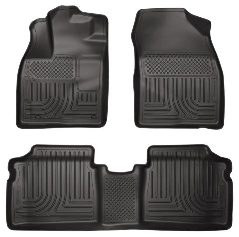 Husky Liners 25-26 Audi Q5 Weatherbeater Front & 2nd Seat Floor Liners - Black Ribbed
