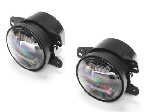 Raxiom 07-18 Jeep Wrangler JK Axial Series LED Angel Eye Fog Lights- Amber and White