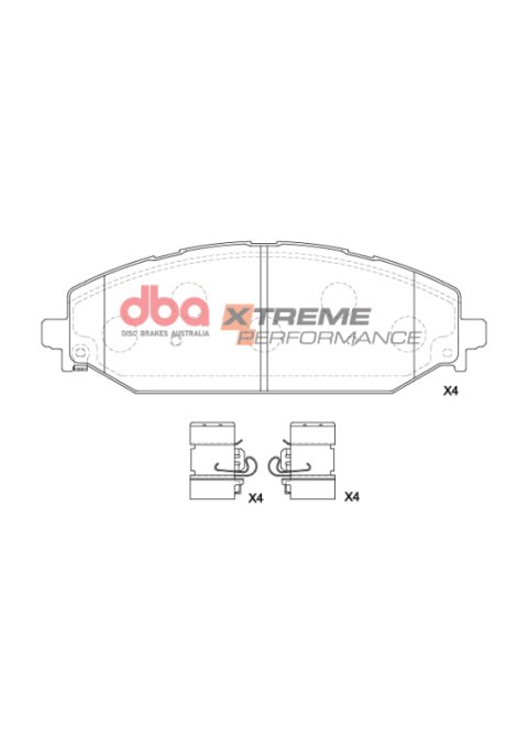 DBA 13-21 Land Rover Range Rover (L405) Front Rotor & Pad Kit Level 3 (2x dbaDBA3266X, 1x dbaDB15195XP)