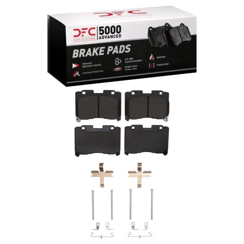 DFC 93-98 Toyota Supra Front Geospec Rotors with 5000 Advanced Brake Pads w/Hardware (1x dfc1551-0629-01, 1x dfc604-76062D, 1x dfc604-76063D)