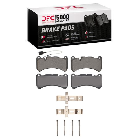 DFC 14-24 Maserati Quattroporte Front Geospec Rotors with 5000 Advanced Brake Pads w/Hardware (1x dfc1551-1116-11, 2x dfc624-79004)