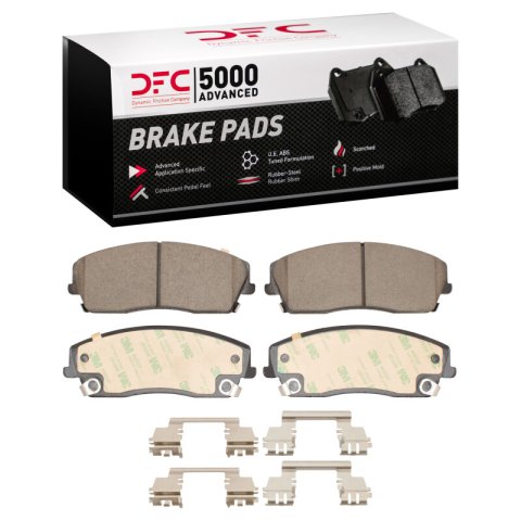 DFC 05-23 Chrysler 300 Front & Rear Rotors with 5000 Advanced Brake Pads w/Hardware (Bundled Kit)