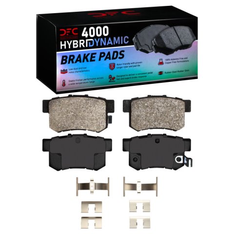 DFC 98-99 Acura CL Front & Rear Geospec Rotors w/4000 HybriDynamic Brake Pads w/Hardware (Bundled Kit)