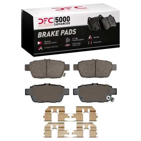 DFC 06-14 Honda Ridgeline Front & Rear Geospec Rotors with 5000 Advanced Brake Pads w/Hardware (Bundled Kit)
