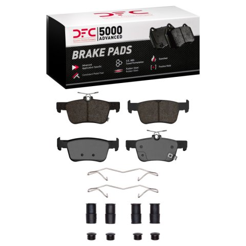 DFC 18-20 Honda Accord Front & Rear Geospec Rotors with 5000 Advanced Brake Pads w/Hardware (Bundled Kit)
