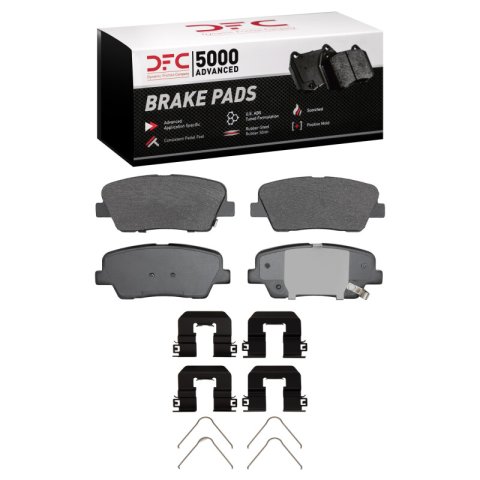 DFC 22-23 Kia Stinger 2.5L Front & Rera Geospec Rotors w/5000 Advanced Brake Pads & Hardware (Bundled Kit)