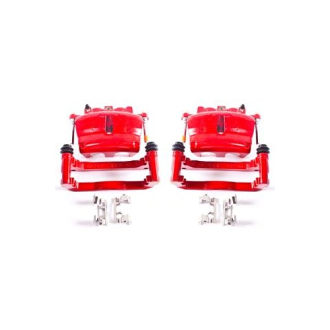 Power Stop 06-09 Saab 9-7x Front Z23 Coated Kit w/Calipers (1x psbS5004, 1x psbZ23-1169, 2x psbAR8650EVC)
