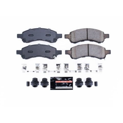 Power Stop 06-08 Isuzu Ascender Front Z23 Coated Kit w/Calipers (1x psbZ23-1169, 2x psbAR8659EVC, 1x psbS5004A)