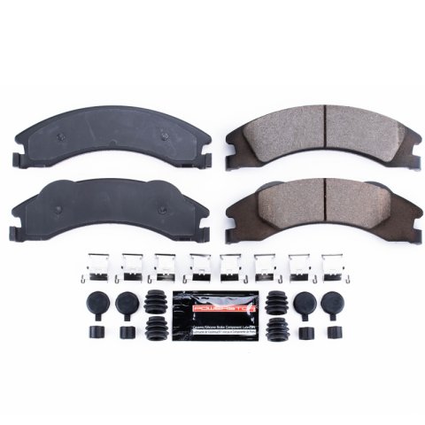 Power Stop 17-18 Ford E-450 Super Duty Rear Z23 Coated Kit w/Calipers (1x psbZ23-1329, 1x psbS5074, 2x psbAR85123EVC)
