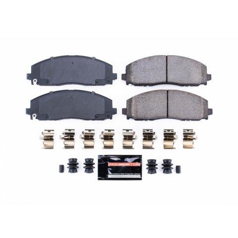 Power Stop 12-14 Volkswagen Routan Front Z23 Coated Kit w/Calipers (1x psbS5402, 1x psbZ23-1589, 2x psbAR83081EVC)