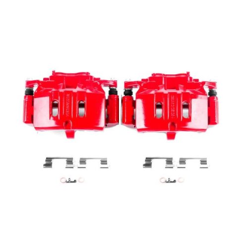 Power Stop 15-19 Ford Mustang Front and Rear Z23 Coated Kit w/Calipers (Bundled Kit)