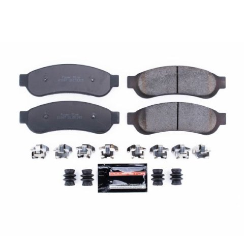 Power Stop 07-10 Ford F-350 Super Duty Front and Rear Z23 Coated Kit w/Calipers (Bundled Kit)