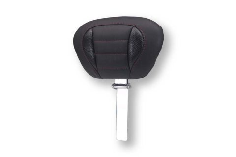 Mustang 23-26 Harley CVO Road Glide, Street Glide, Deluxe ST Driver Backrest Blk w/ D Cherry Thread