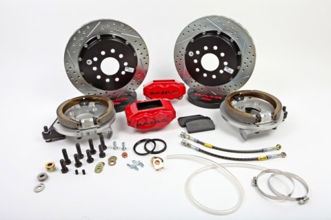 Baer Brakes 79-92 Ford Mustang 13in SS4+ Rear SDZ Brake Kit - Black